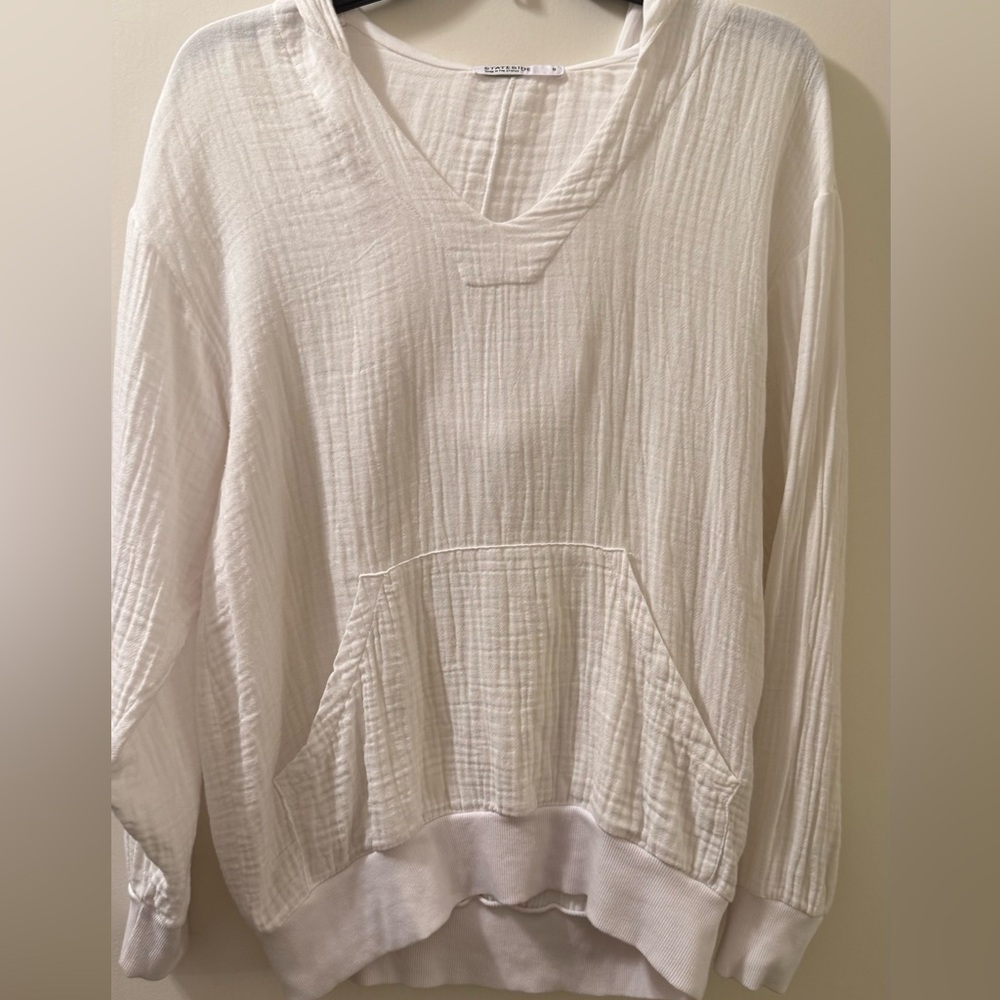 Stateside Crinkle Gauze Hoodie Short Set